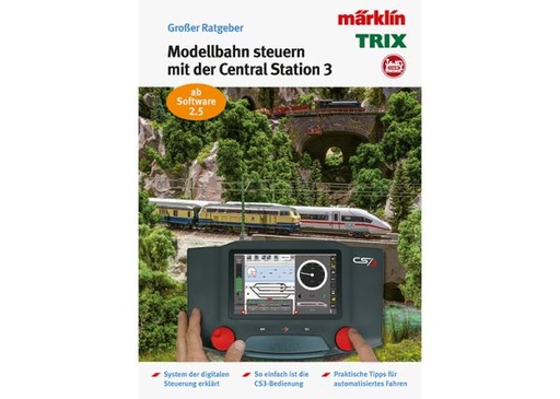 [MAR-03084] Märklin - Livre : Guide pour trains miniatures "Commande Centrale Station 3" - Allemand (n'est pas édité en français)