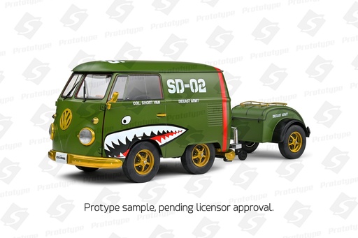 [S1810901] Solido VW Kool Kombi - Army Fighter - 2023 - 1/18  